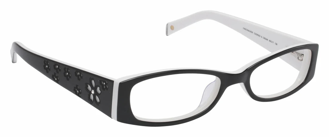 Black Transparent Full Rim Oval Eyeglasses LL103