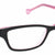 Black Transparent Full Rim Rectangle Eyeglasses LL132