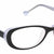 Black Transparent Full Rim Rectangle Eyeglasses LL136