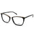 Black Transparent Full Rim Rectangle Eyeglasses WM50117