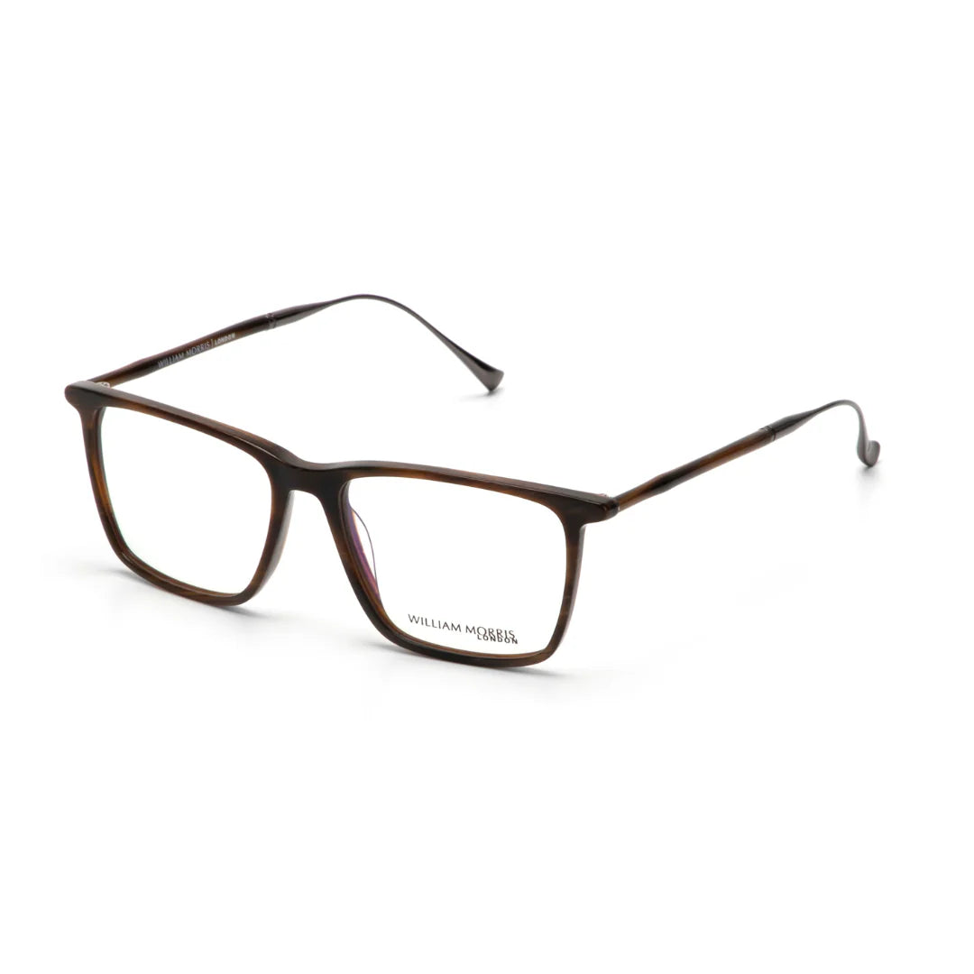 Black Transparent Full Rim Rectangle Eyeglasses WM50195