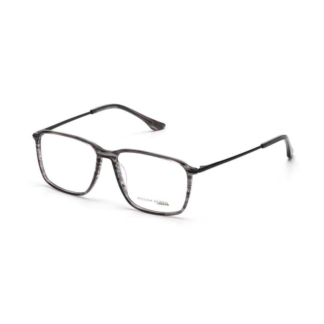 Black Transparent Full Rim Rectangle Eyeglasses WM50197