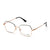 Black Transparent Full Rim Rectangle Eyeglasses WM50220