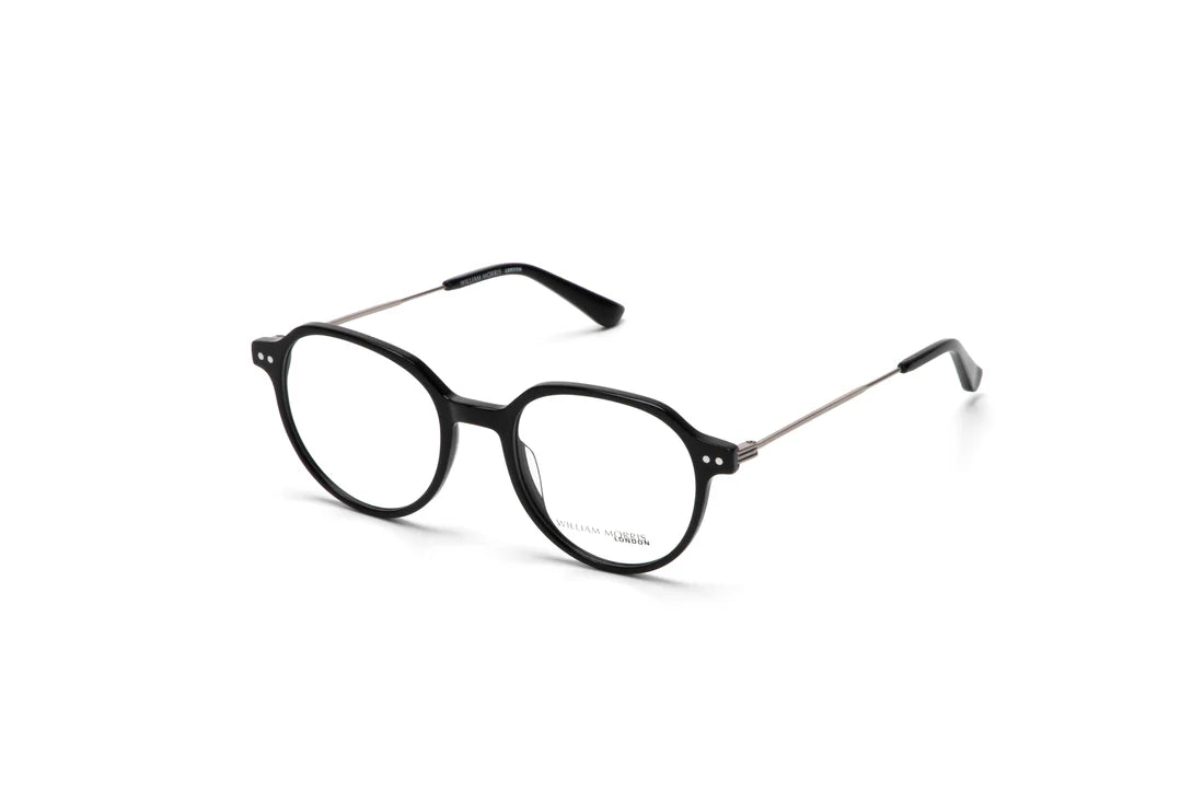Black Transparent Full Rim Rectangle Eyeglasses WM50234