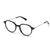 Black Transparent Full Rim Rectangle Eyeglasses WM50234