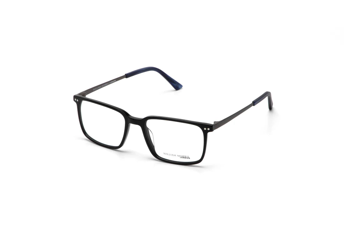 Black Transparent Full Rim Rectangle Eyeglasses WM50235