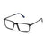 Black Transparent Full Rim Rectangle Eyeglasses WM50235