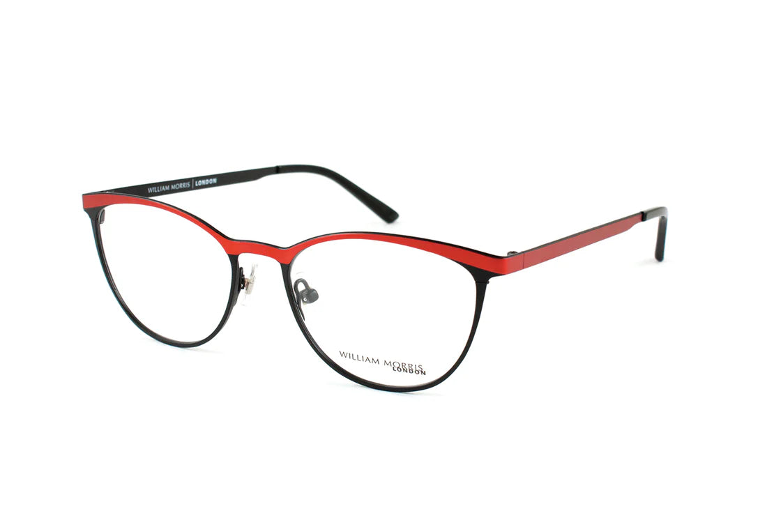Black Transparent Full Rim Rectangle Eyeglasses WM6998