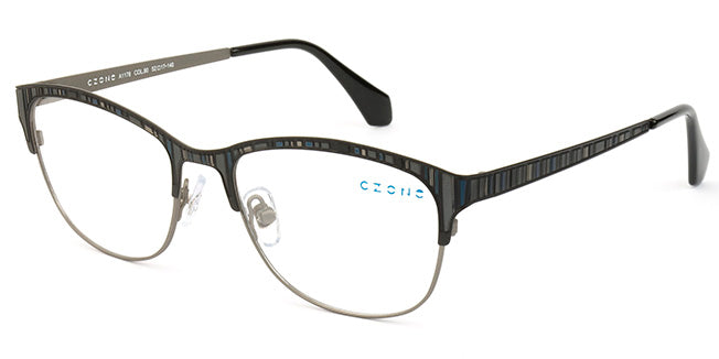 C-Zone Red Full Rim Oval Eyeglasses A1178