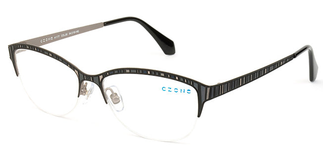 C-Zone Semi-Rimless Oval Eyeglasses A1177