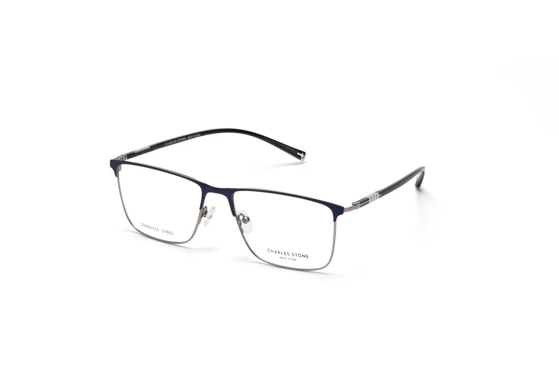 Blue Full Frame Rectangle Eyeglasses CSNY30088