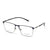 Blue Full Frame Rectangle Eyeglasses CSNY30088
