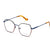 Blue Full Frame Rectangle Eyeglasses CSNY30111