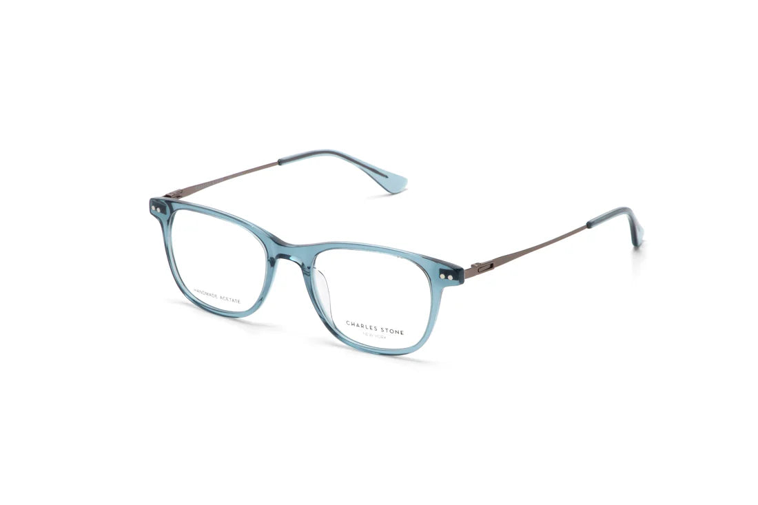 Blue Full Frame Rectangle Eyeglasses CSNY30116