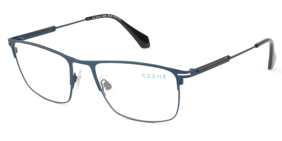 Blue Full Rim Rectangle Eyeglasses W2266