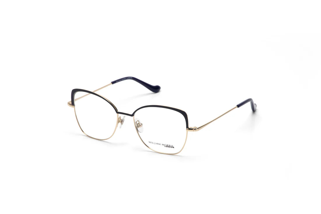 Blue Transparent Full Rim Rectangle Eyeglasses WM50214