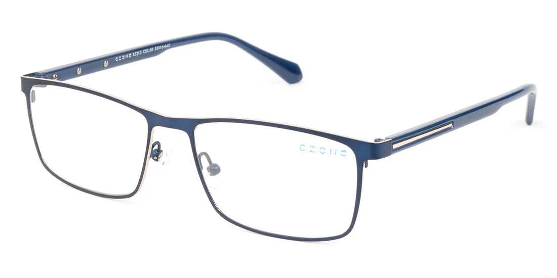 Blue Full Rim Rectangle Eyeglasses X5213