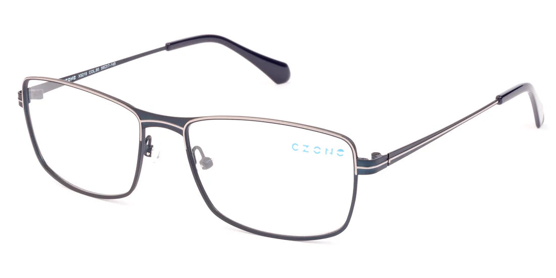 Blue Full Rim Rectangle Eyeglasses X5215