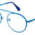 Blue Full Rim Round Eyeglasses E1193
