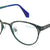 Blue Full Rim Round Eyeglasses E1195