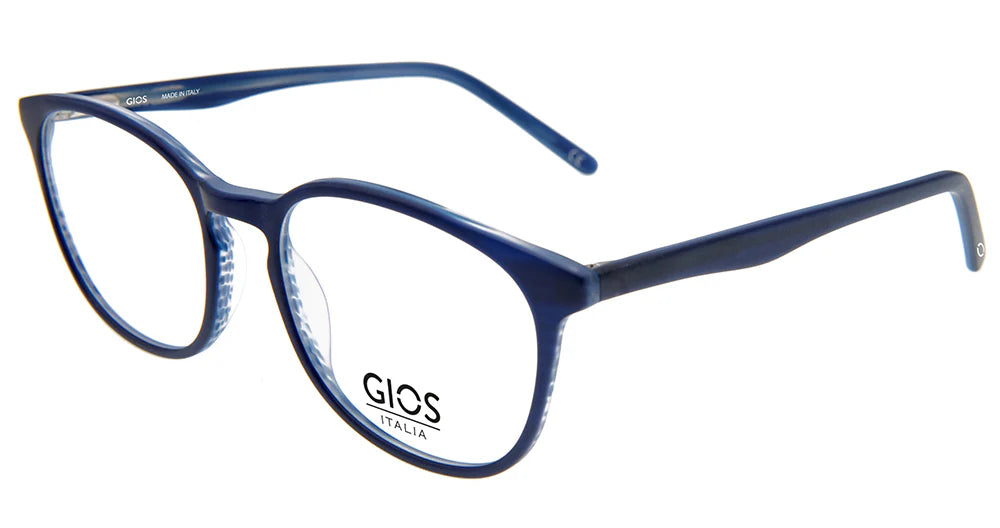 Blue Full Rim Round Eyeglasses GI PL900024