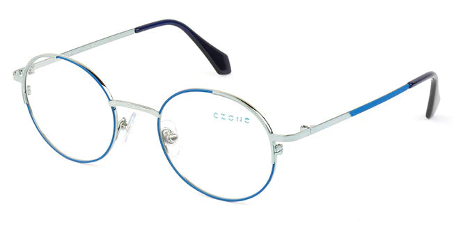 Blue Full Rim Round Eyeglasses M2247