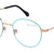 Blue Full Rim Round Eyeglasses Q2234