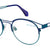 Blue Full Rim Round Eyeglasses U1205