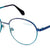 Blue Full Rim Round Eyeglasses U2229