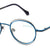 Blue Full Rim Round Eyeglasses W2260