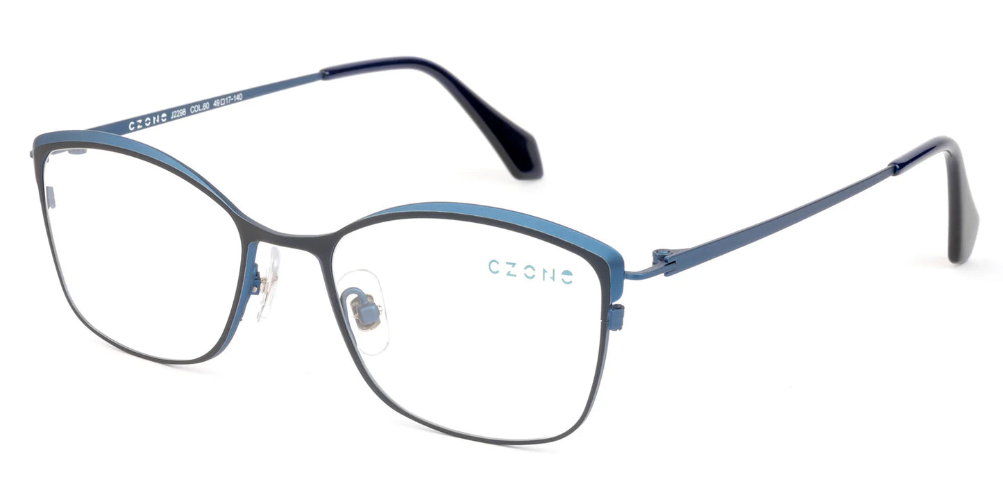 Blue Full Rim Square Eyeglasses J2298