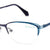 Blue Semi-Rimless Cat Eye Eyeglasses Q2238