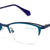 Blue Semi-Rimless Cat Eye Eyeglasses U2226