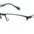 Blue Semi Rimless Rectangle Eyeglasses W5210