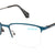 Blue Semi Rimless Square Eyeglasses W6140