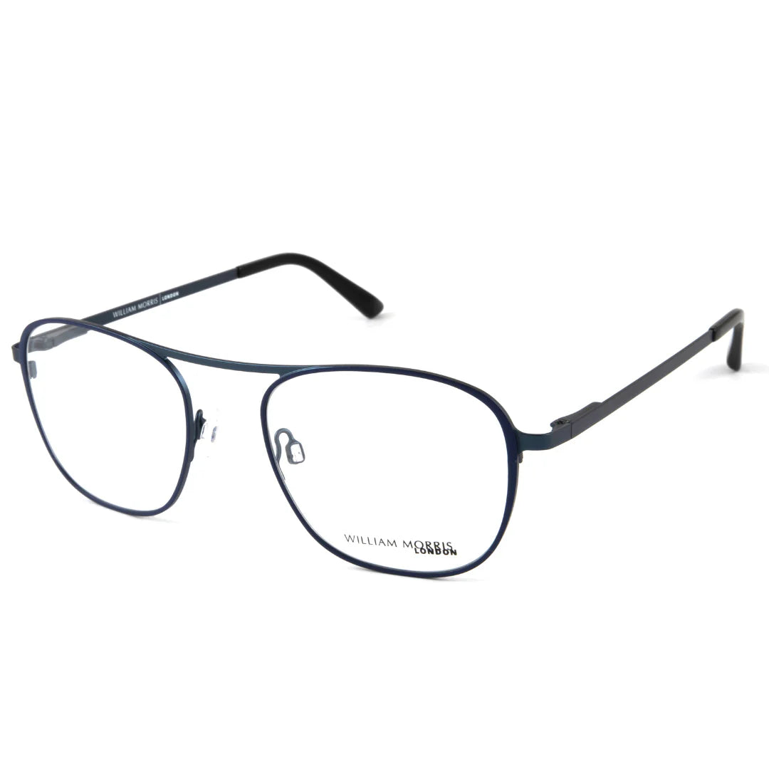 Blue Transparent Full Frame Oval Eyeglasses WM50133