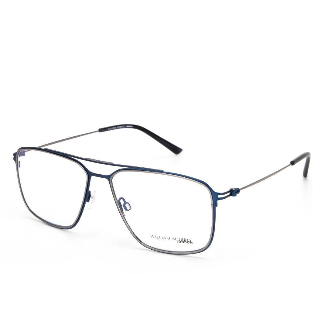 Blue Transparent Full Rim Rectangle Eyeglasses WM50155