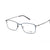 Blue Transparent Full Rim Rectangle Eyeglasses WM50182