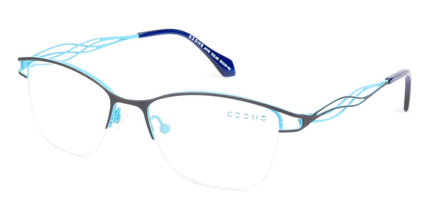 C-Zone Full Rim Square Eyeglasses J4140