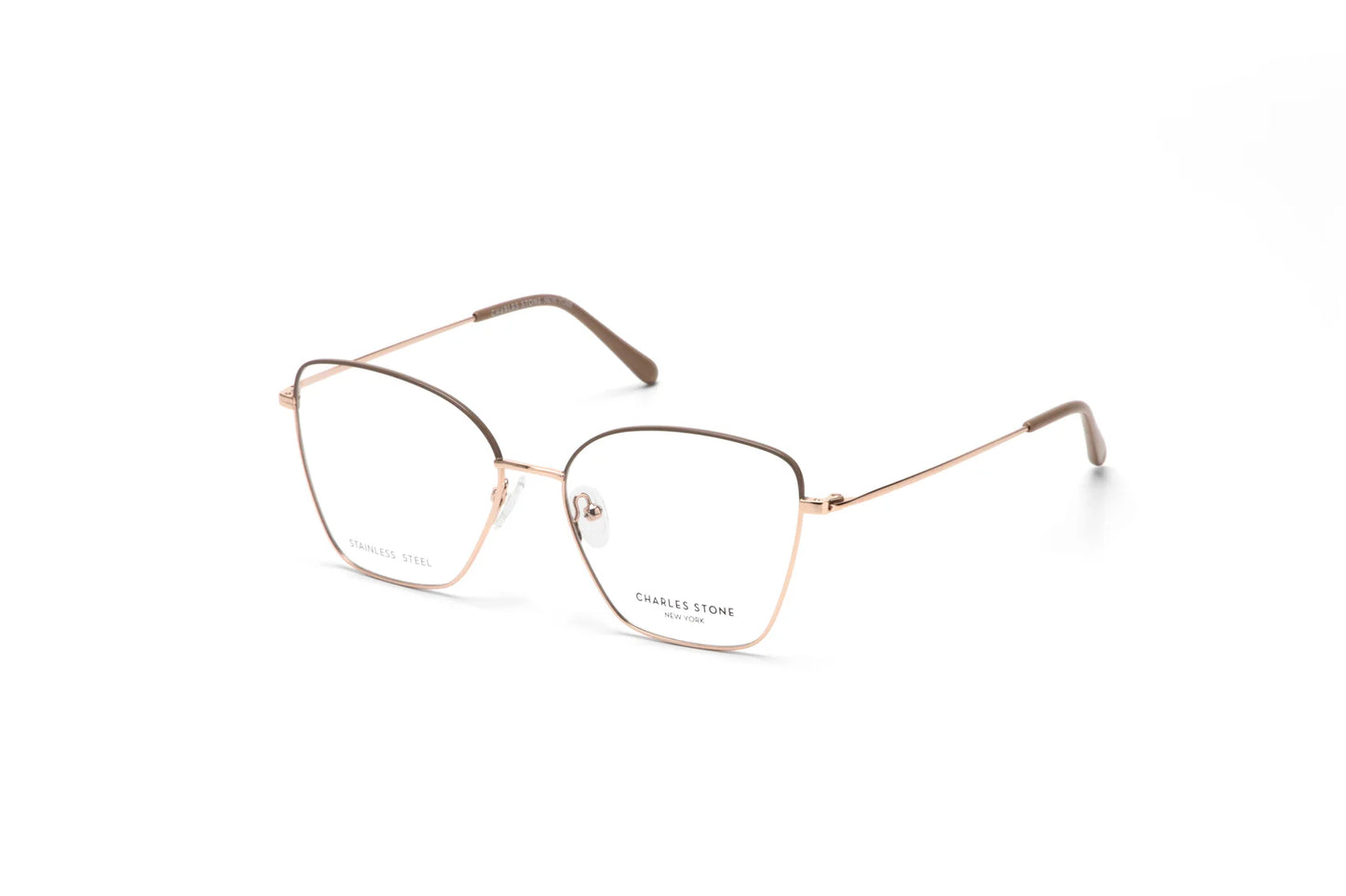 Brown Full Frame Square Eyeglasses CSNY30101