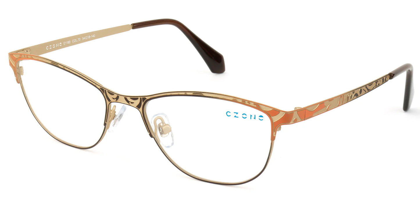Brown Full Rim Cat Eye Eyeglasses E1190