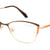 Brown Full Rim Cat Eye Eyeglasses J2296