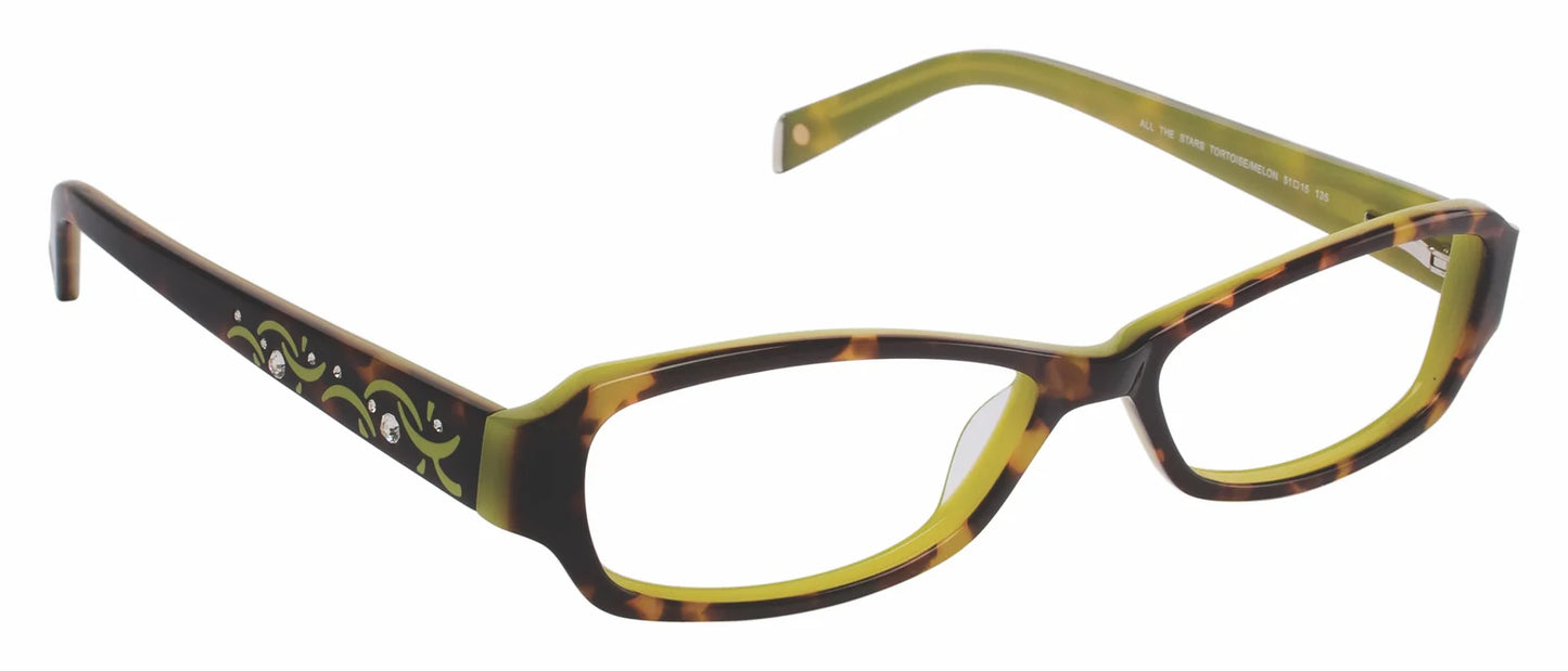 Brown Full Rim Cat Eye Eyeglasses LL100