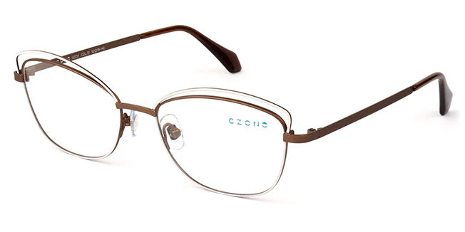 Brown Full Rim Cat Eye Eyeglasses U2231