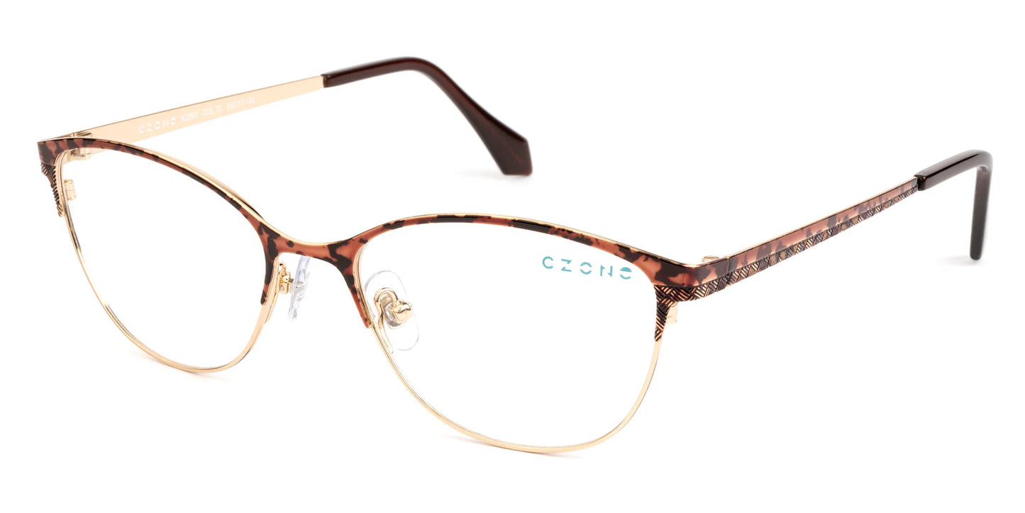 Brown Full Rim Cat Eye Eyeglasses X2283