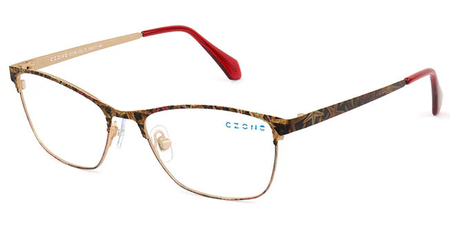 Brown Full Rim Oval Eyeglasses Q1206