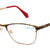 Brown Full Rim Oval Eyeglasses Q1206