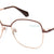 Brown Full Rim Oval Eyeglasses Q2235