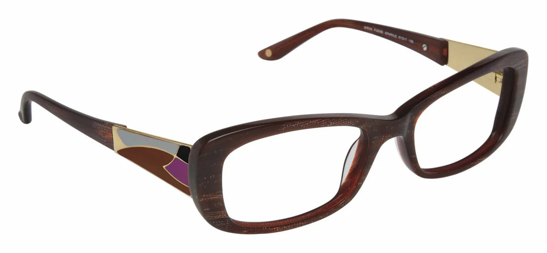 Brown Full Rim Rectangle Eyeglasses LL115