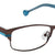 Brown Full Rim Rectangle Eyeglasses LL149
